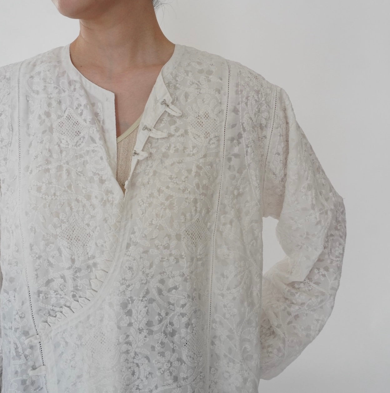 80s Embroidery Dress