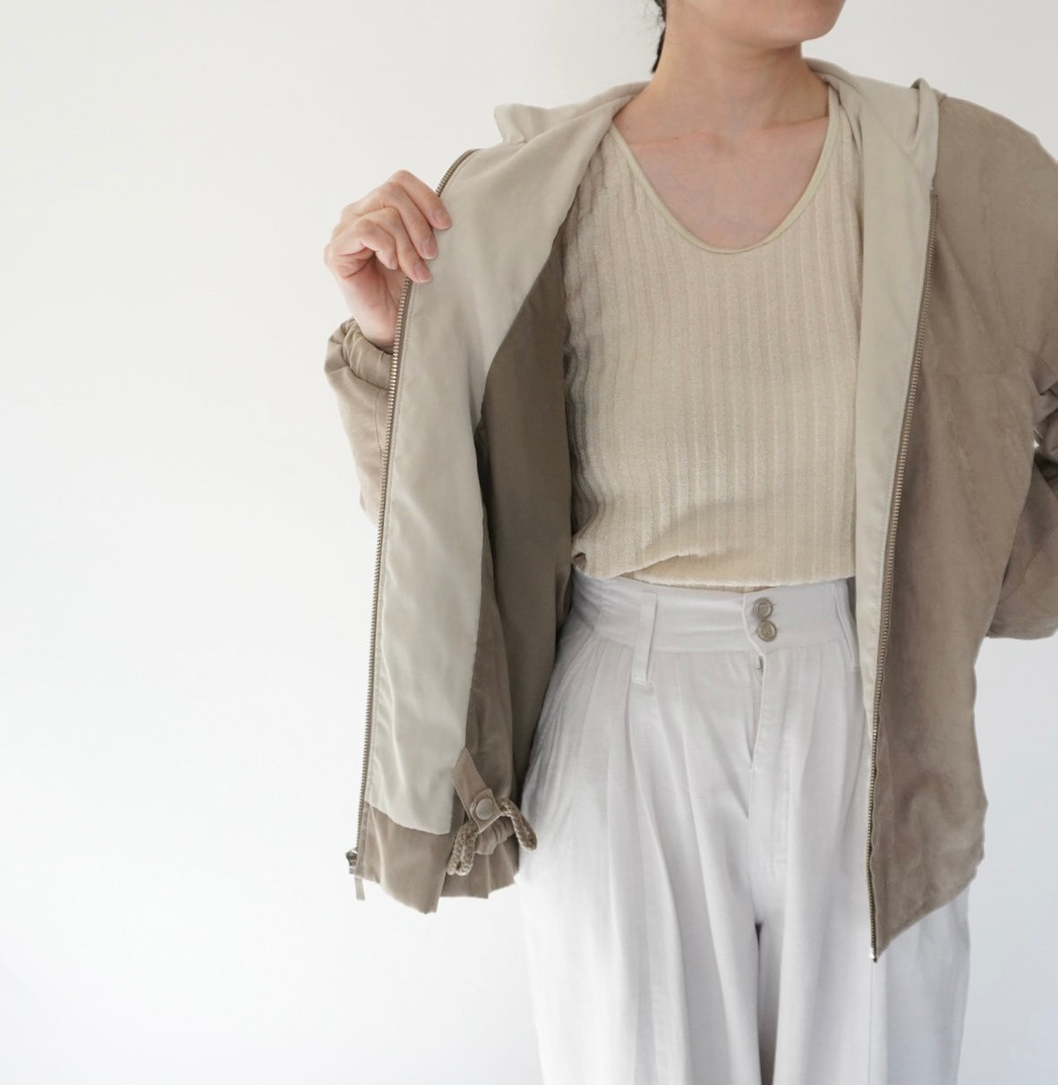 90s Hooded Light Jacket