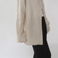 90s Beige Linen Shirt