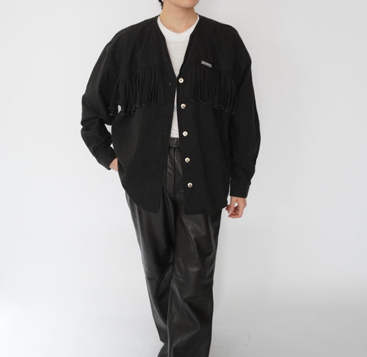 90s Fringe Design Blouse