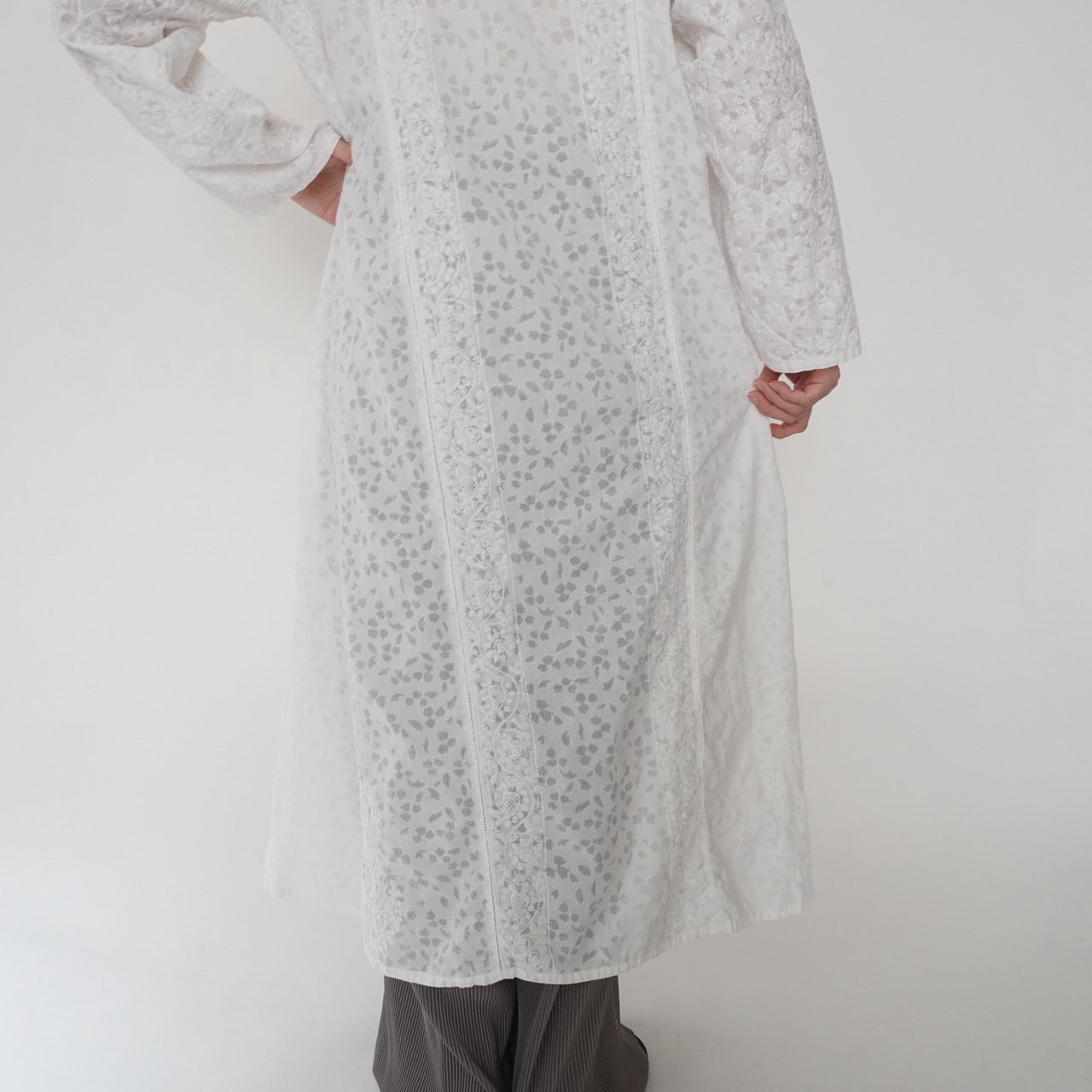 80s Embroidery Dress