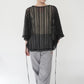 90s Sheer Lace Design Blouse