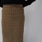 80s Pattern Knit Skirt