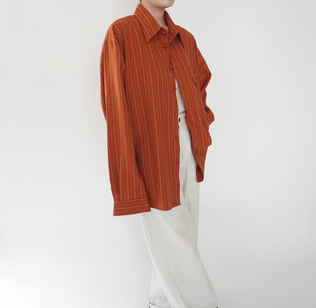 80s Striped Shirt Made in USA