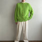 80s Light Green Knit Cardigan