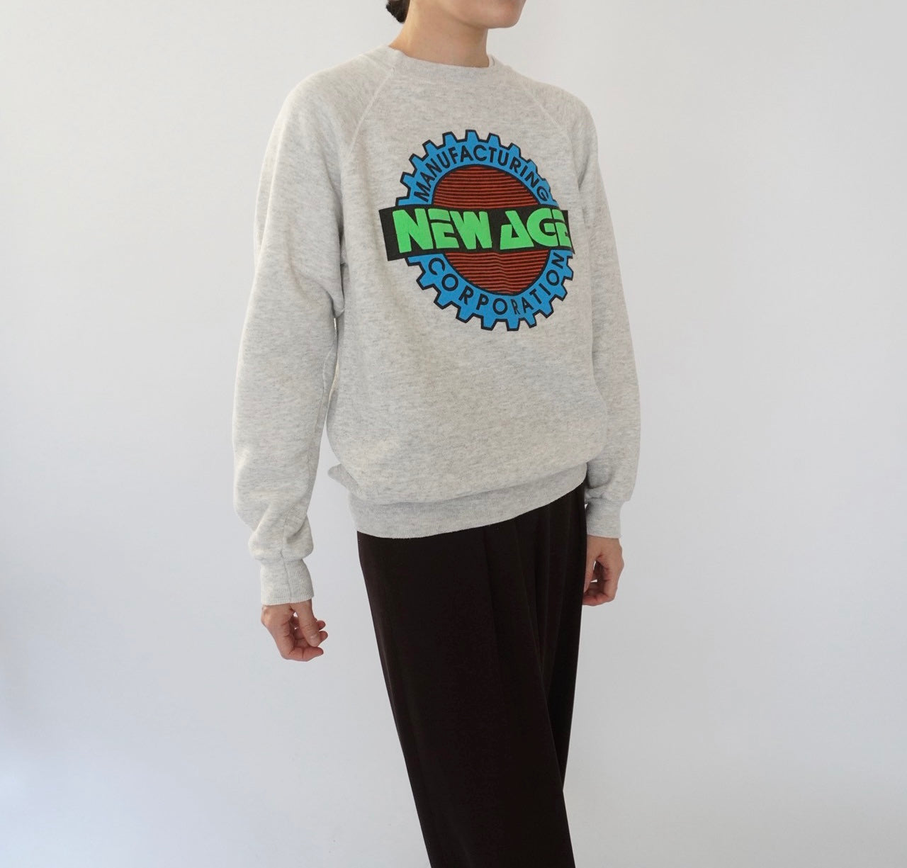 90s Printed Sweater Made in USA