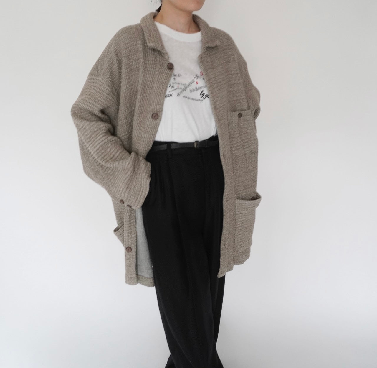 90s Cotton Long Jacket