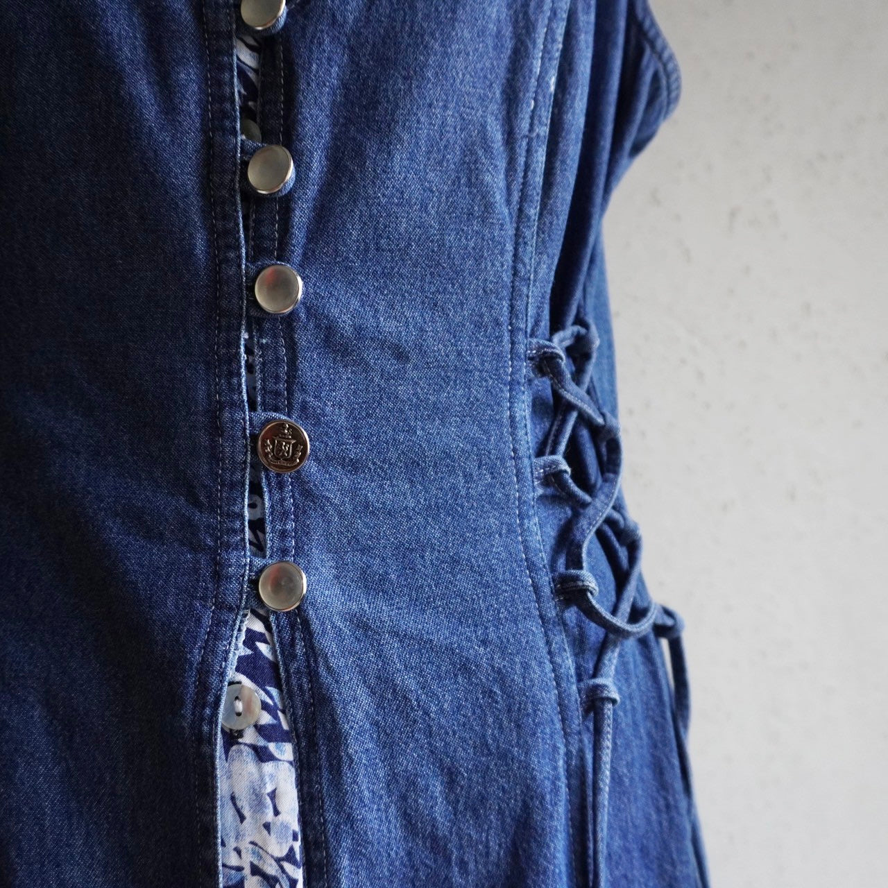 90s Sleeveless Denim Dress