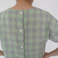 60s Plaid Boxy Blouse