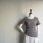 90s Brown Striped Top