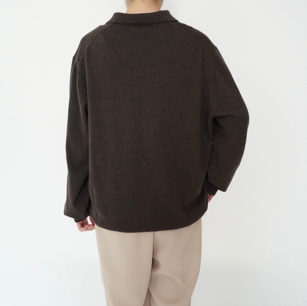 Brown Knit Top