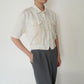 80s EURO Crochet Design Shirt