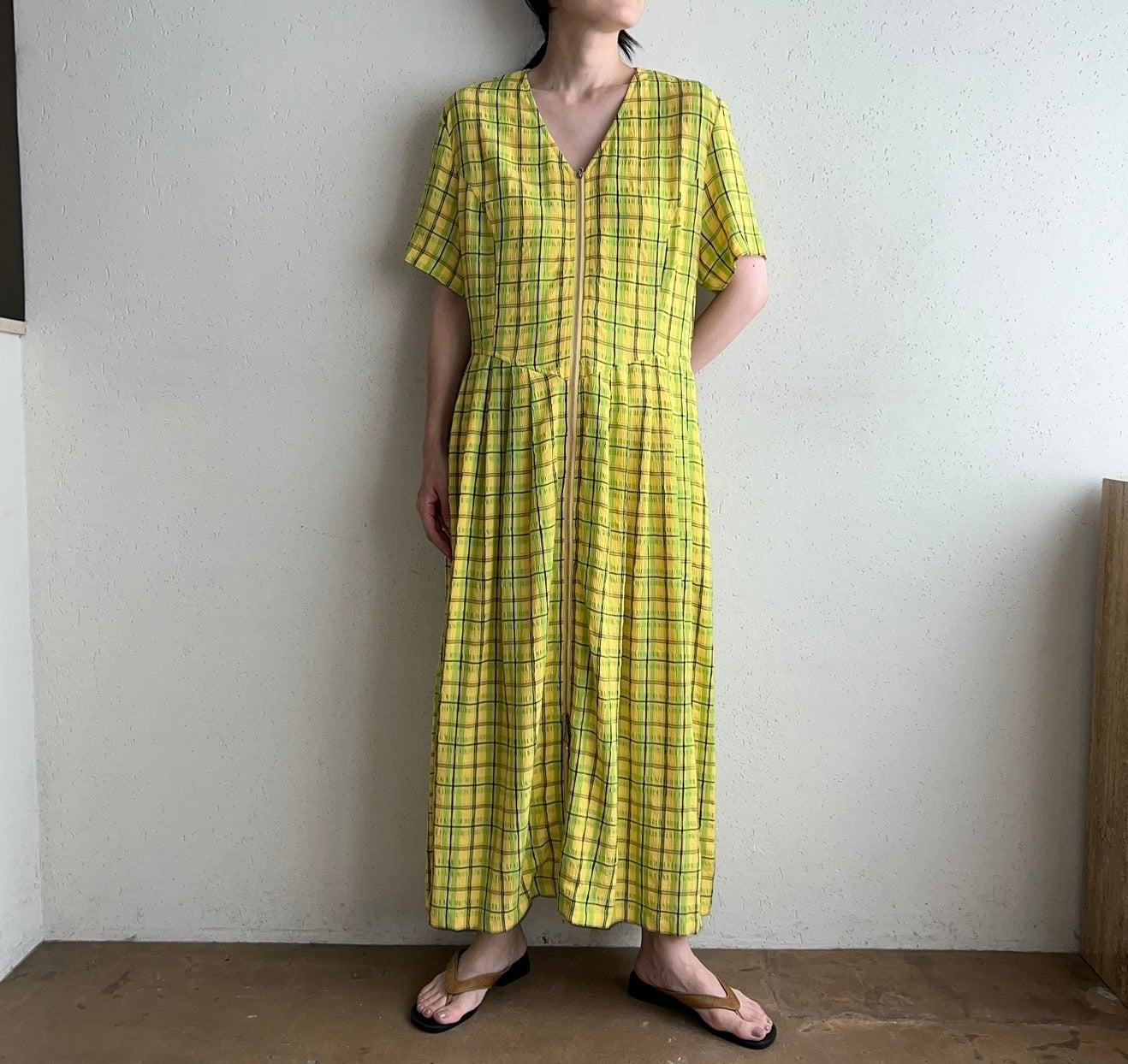 90s EURO Zipped Dress