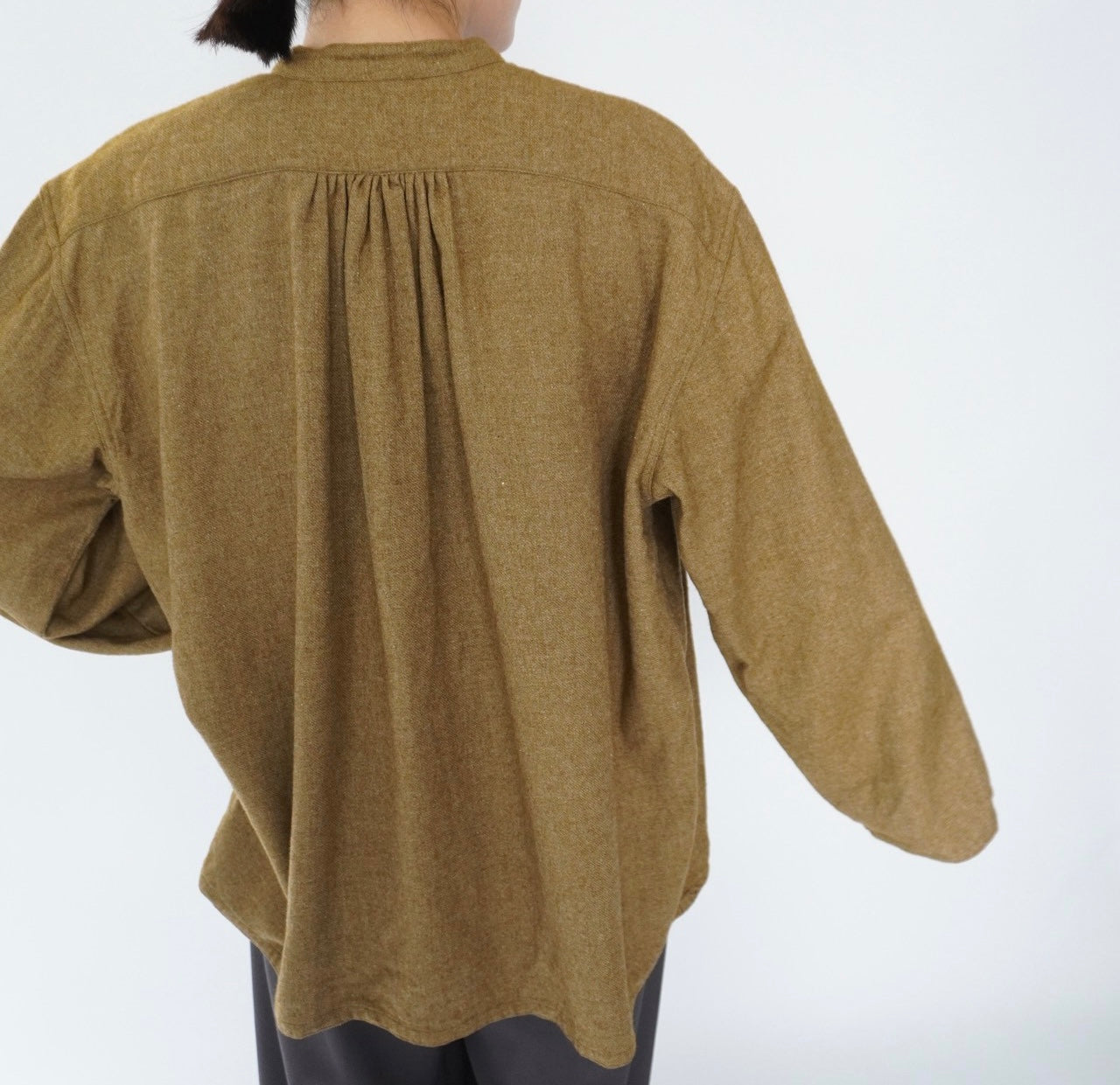 70s Wool×Cotton Design Shirt