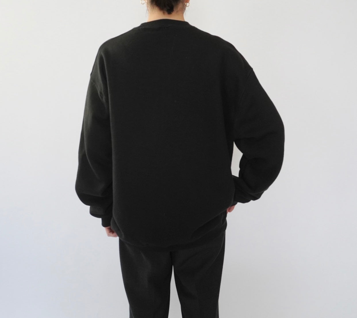 90s ”Marine & Construction" Printed Sweater Made in USA Dead Stock