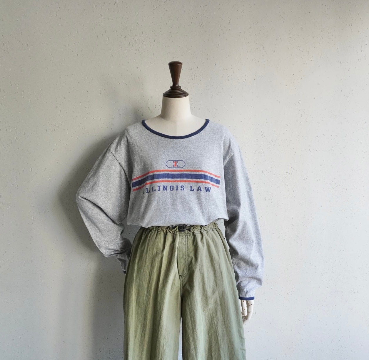90s Printed Long T-shirt Made in USA