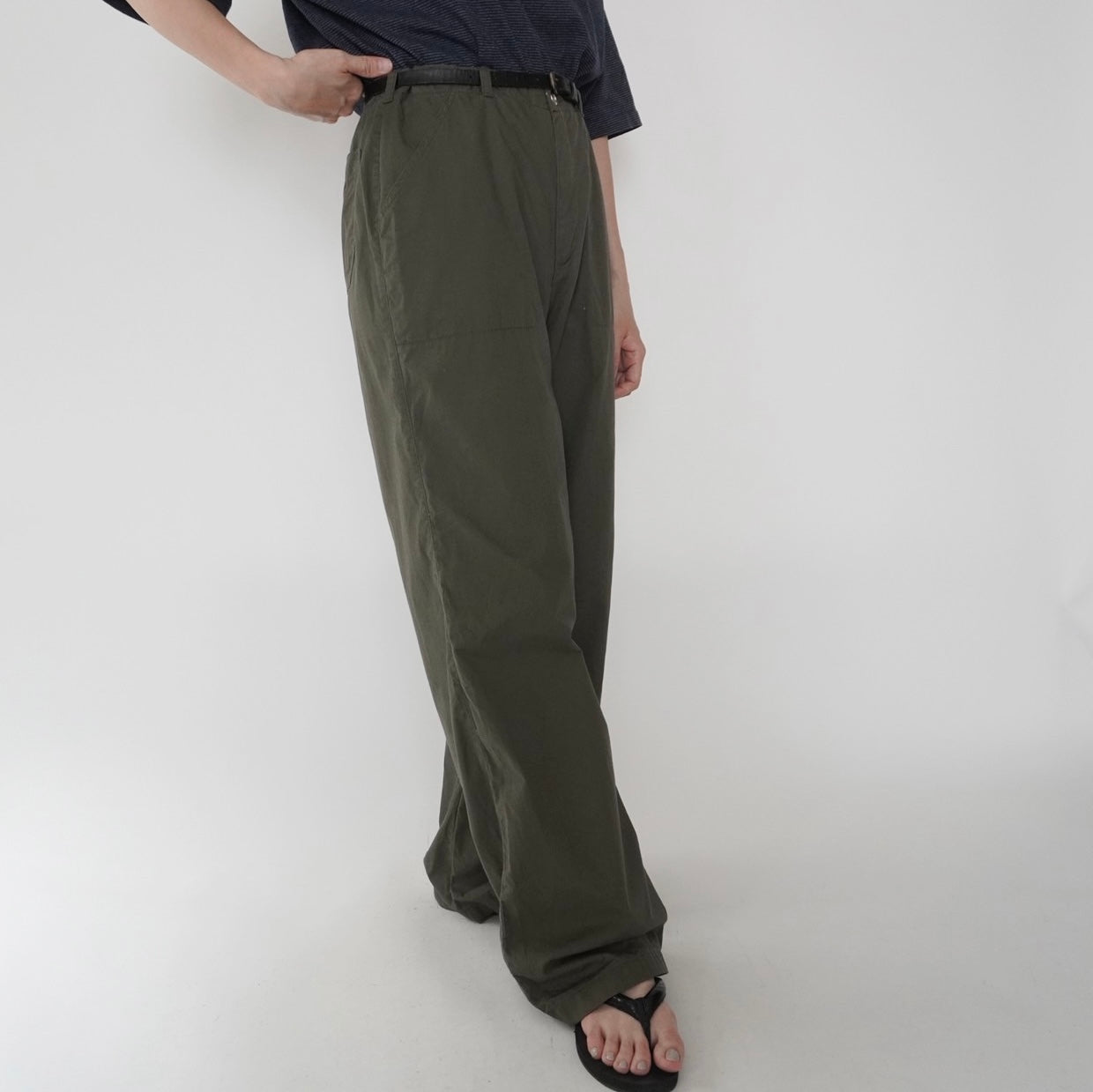 90s Cotton Wide Pants
