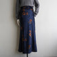 90s Printed Velor Skirt Made in Italy