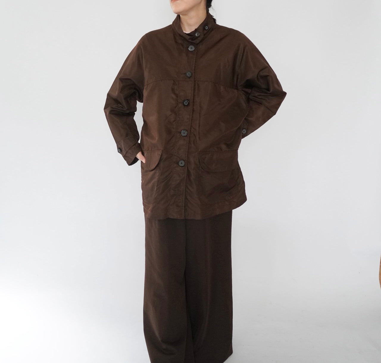 90s Brown Nylon Jacket
