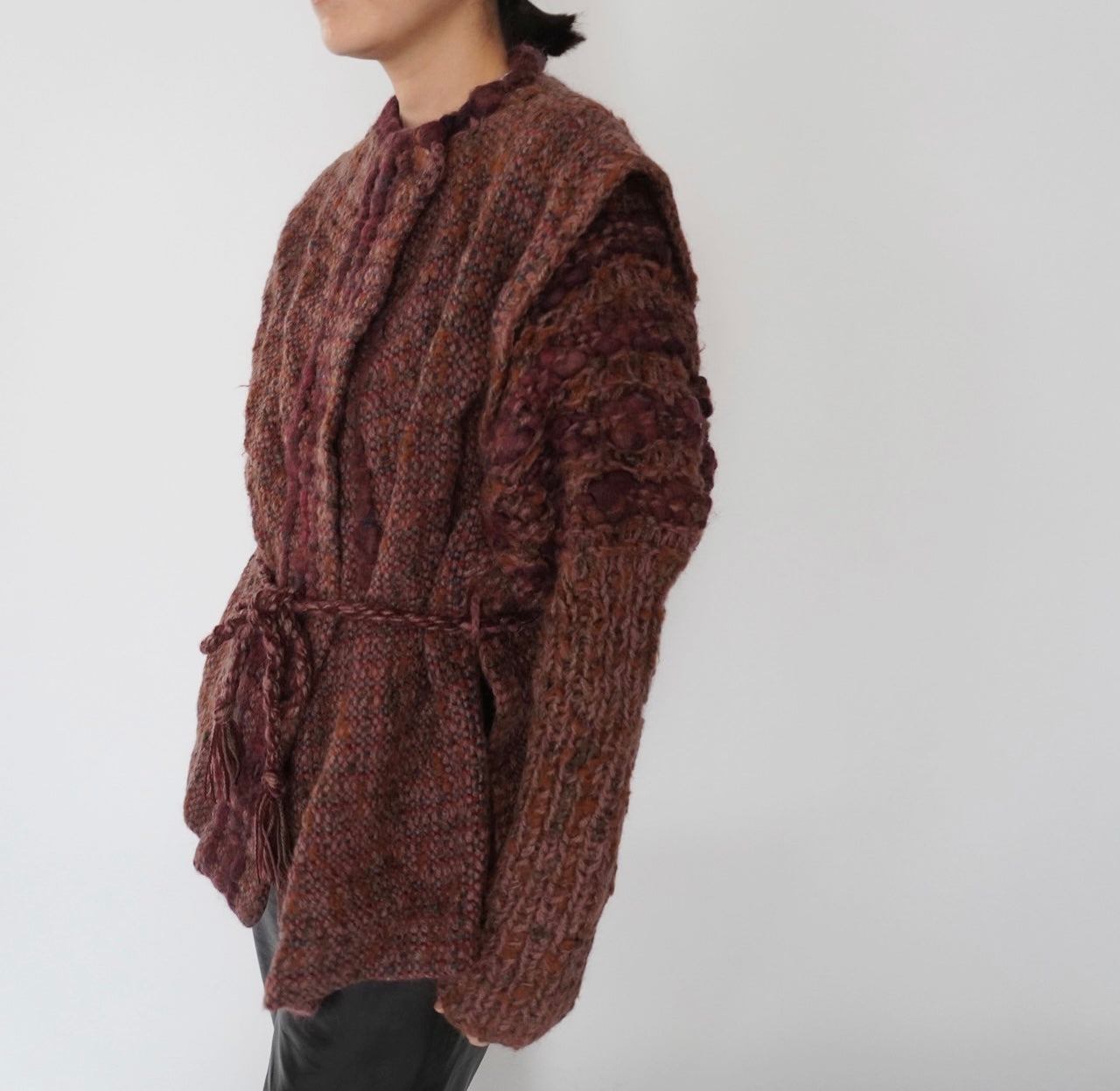70s80s Woven Knit Jacket