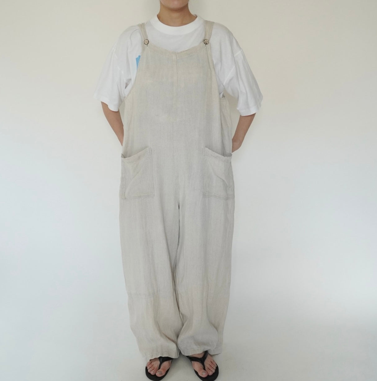 90s Linen Jumpsuit Made in Italy
