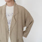 80s Linen Design Coat Made in USA