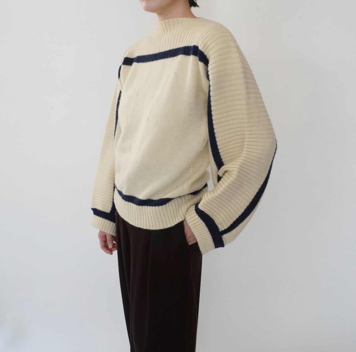 80s＂Rodier Paris" Design Knit