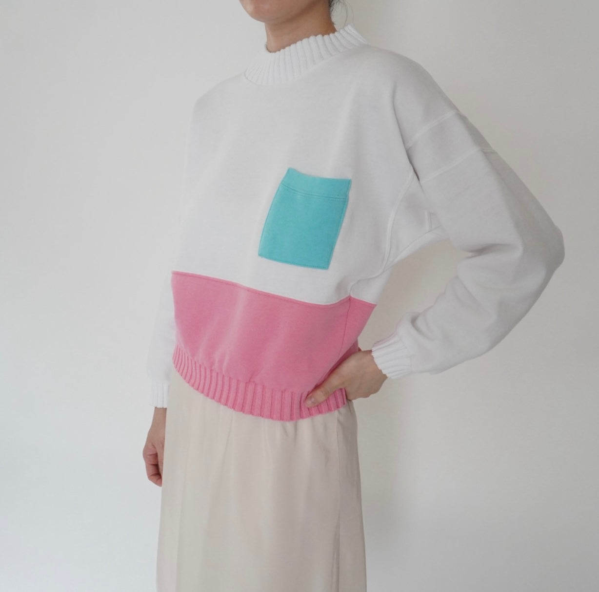 80s Pocket Sweater Made in USA