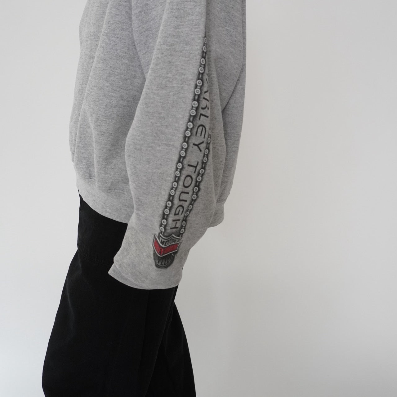 01s ”Harley-Davidson” Printed Sweater Made in USA