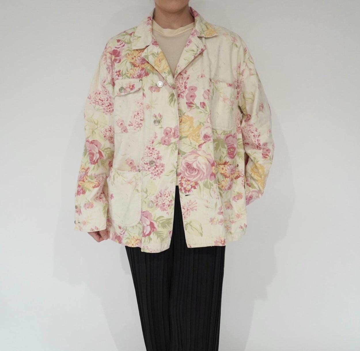 90s " Ralph Lauren" Flower Pattern Jacket