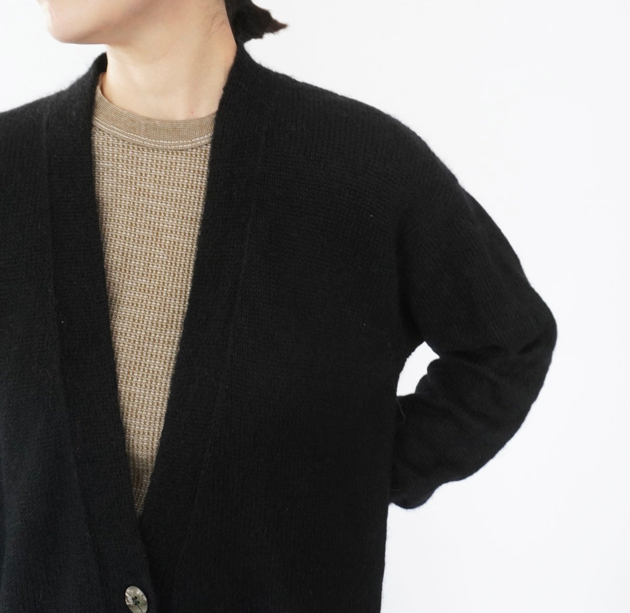 90s EURO Mohair Long Cardigan