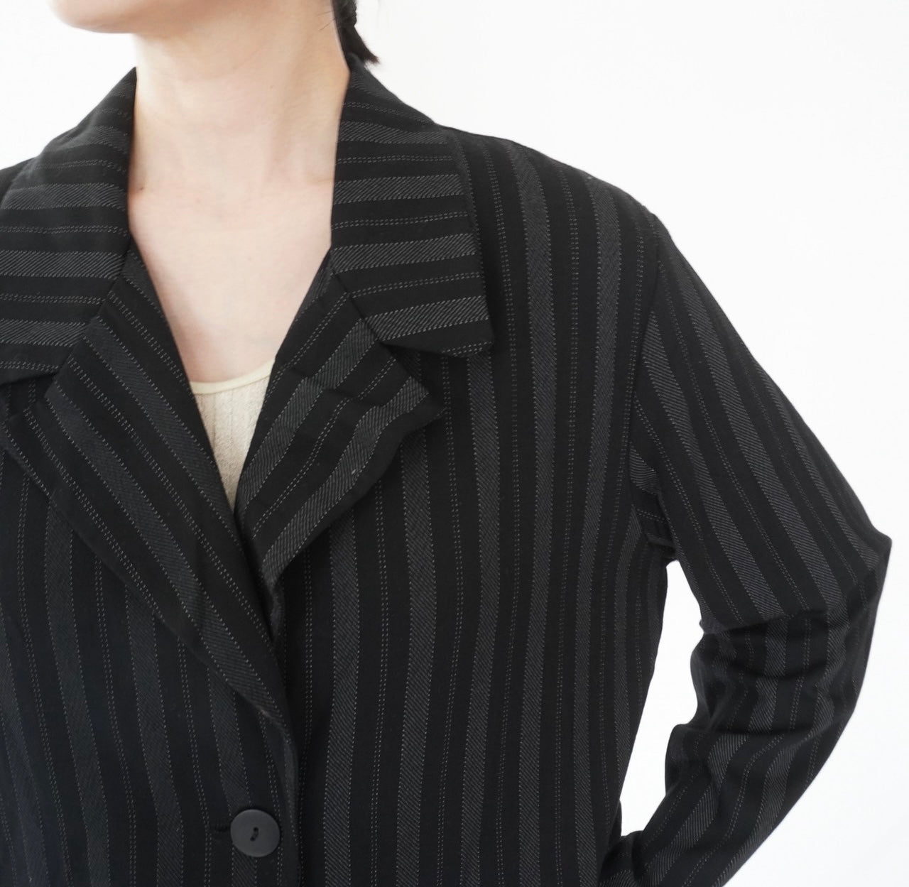 90s Striped Shirt,Jacket