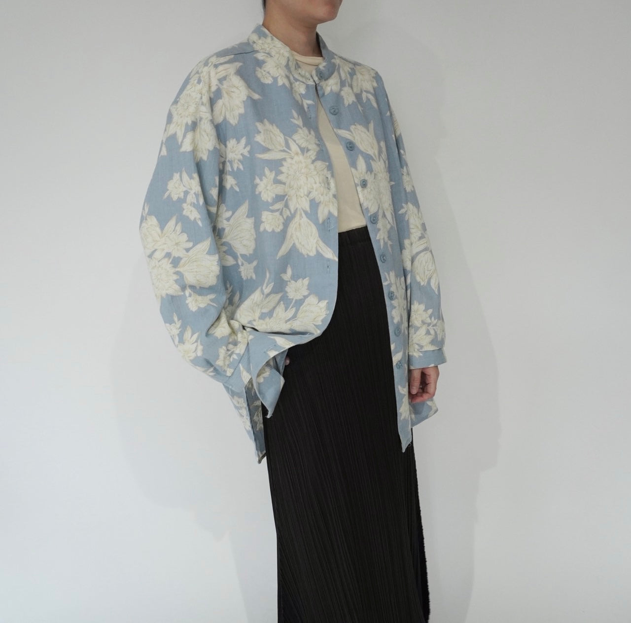 90s Flower Pattern Shirt Made in USA
