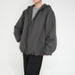C.Gray Hooded Jacket