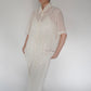 90s Embroidery Sheer Shirt Made in USA