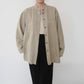 90s Linen x Cotton Design Shirt