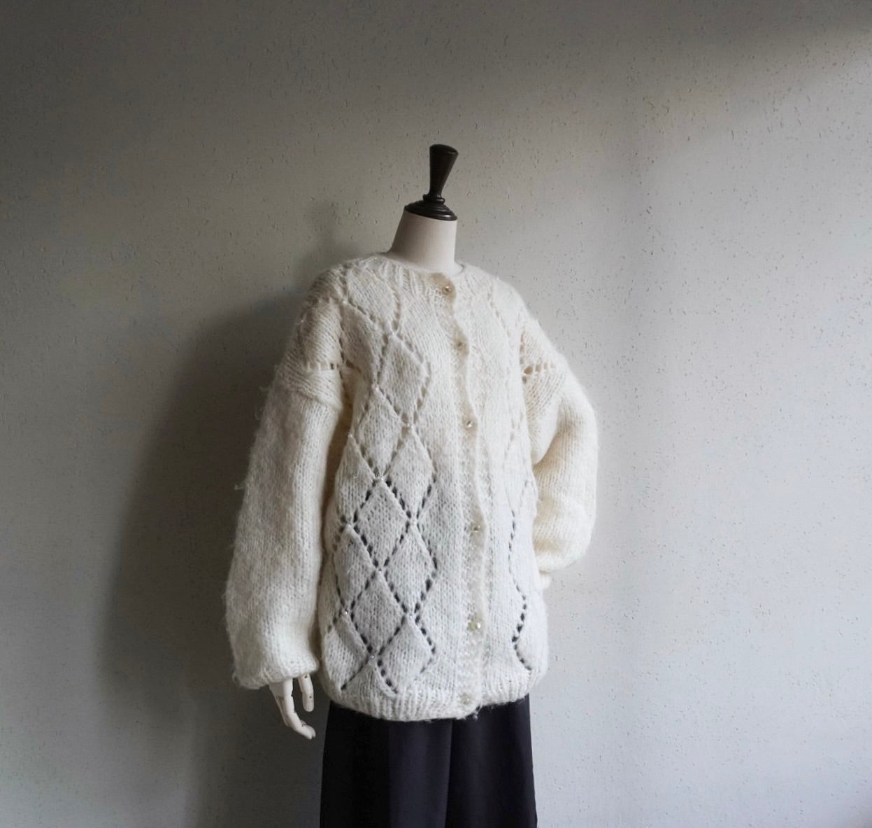 80s Design Knit Cardigan