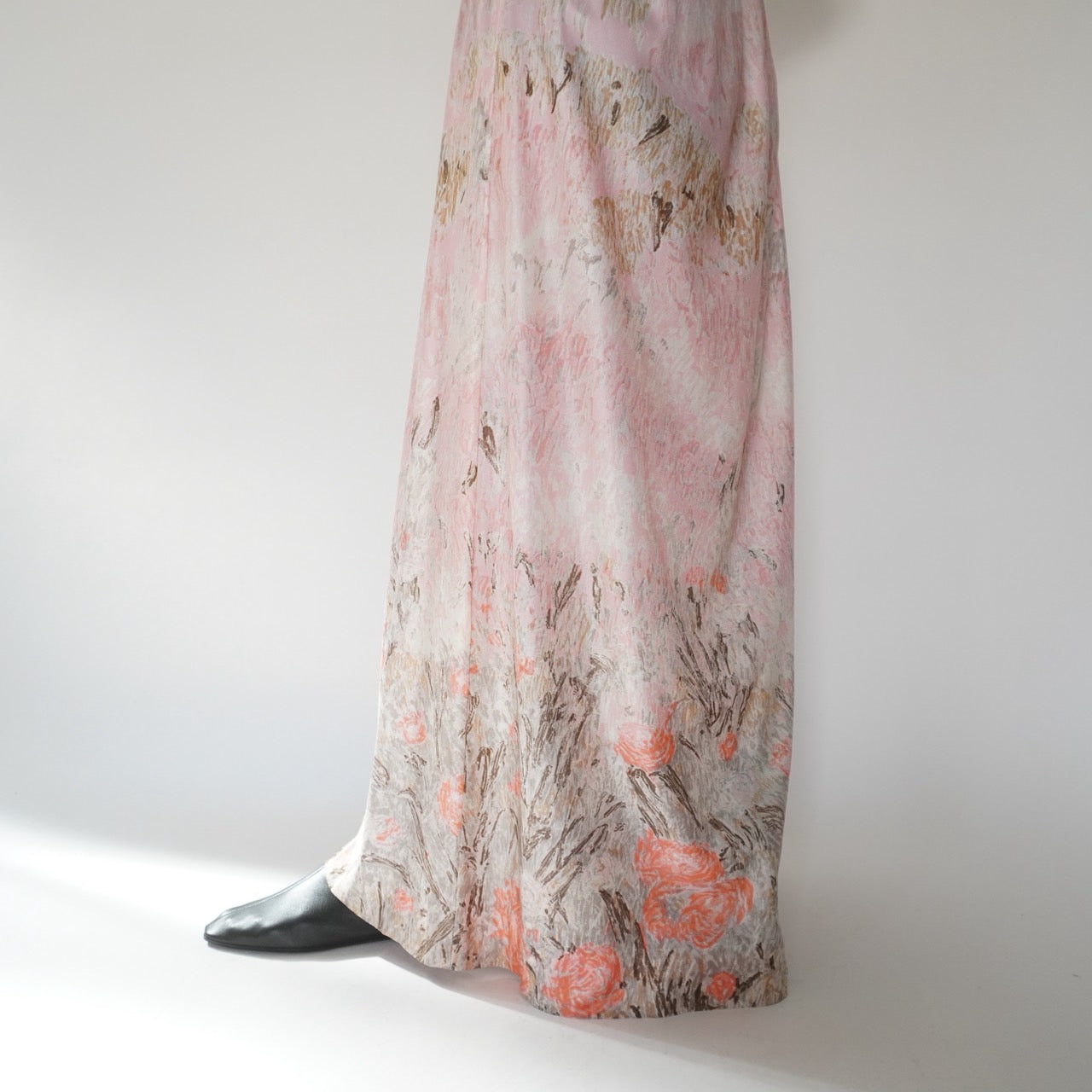 70s Printed Maxi Skirt