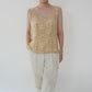 90s Floral Print Silk Top