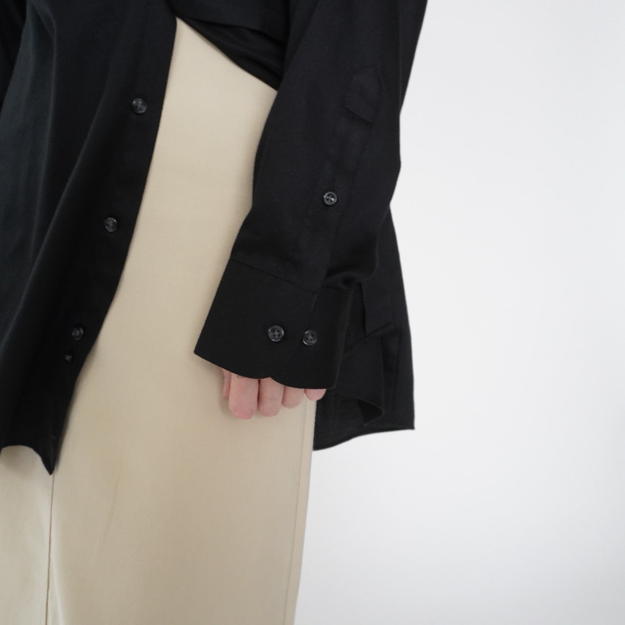 "Geoffrey Beene" Black Shirt