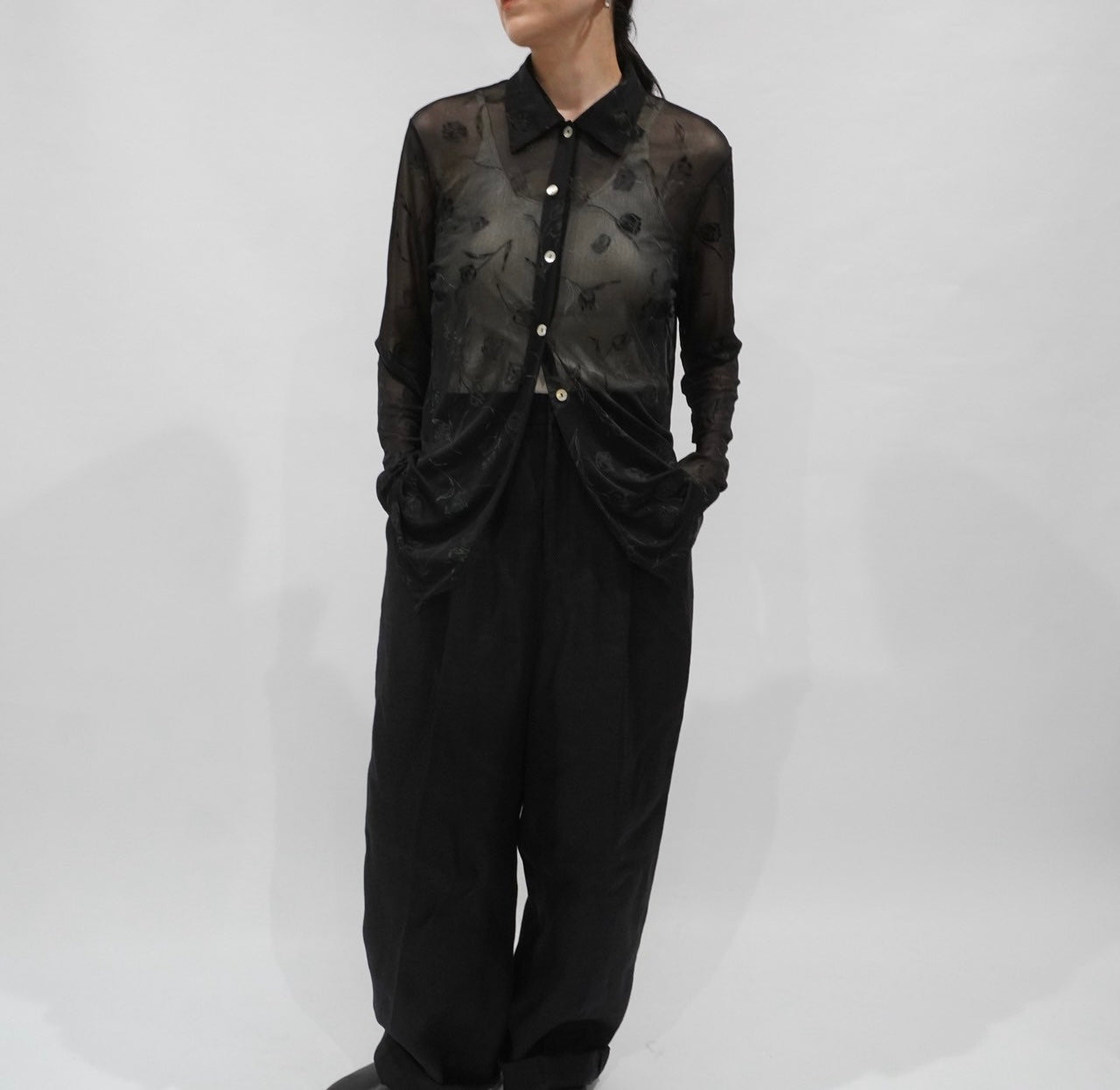 90s Sheer Design Shirt