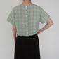 60s Plaid Boxy Blouse