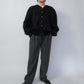 90s Black Design Knit Cardigan