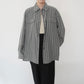 90s Gray Striped Shirt
