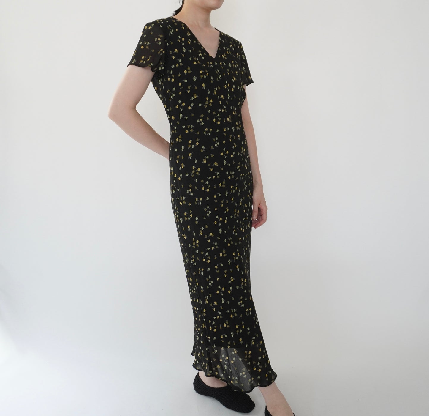 90s EURO Printed Dress