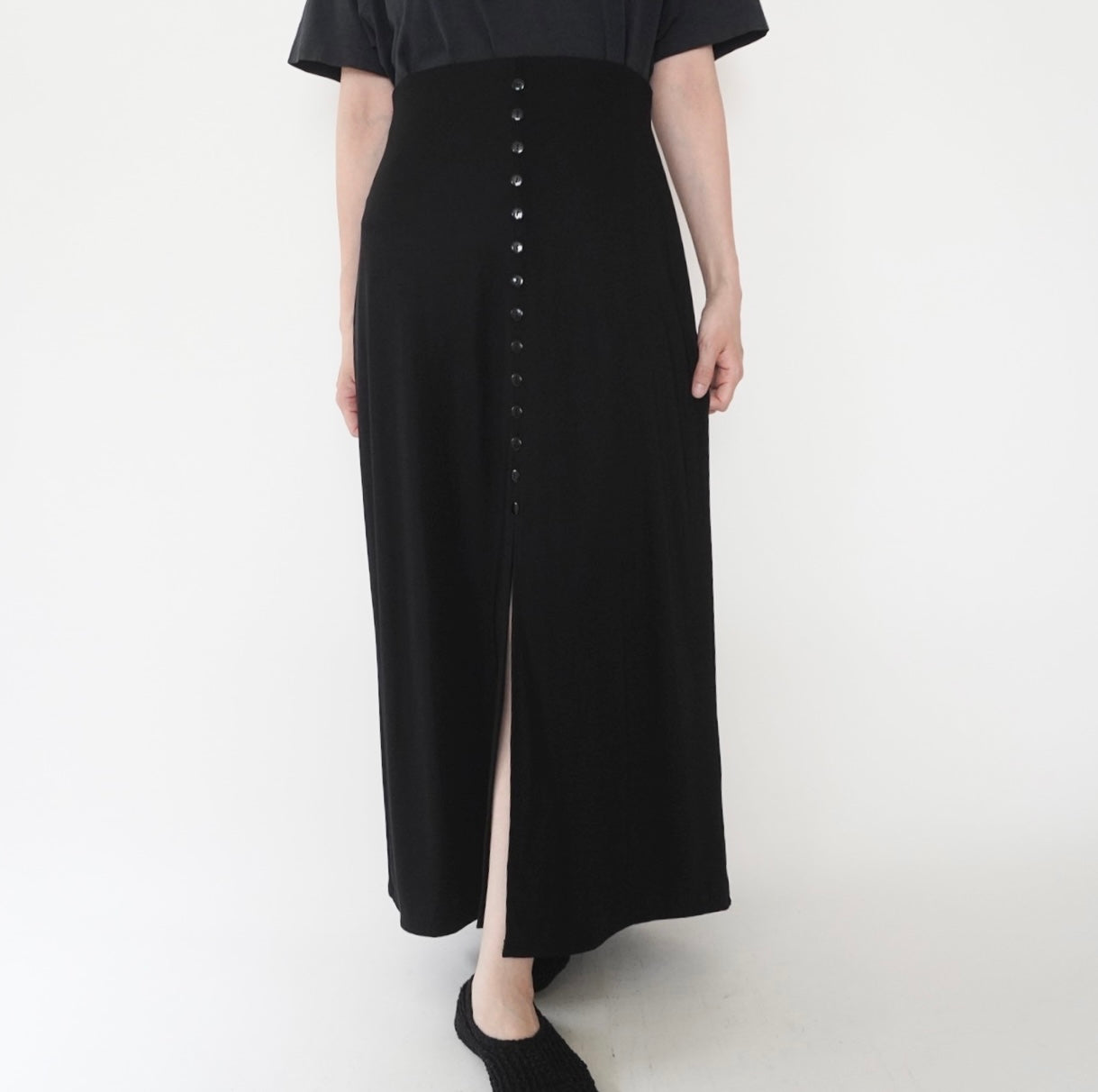 90s Black Skirt Made in USA