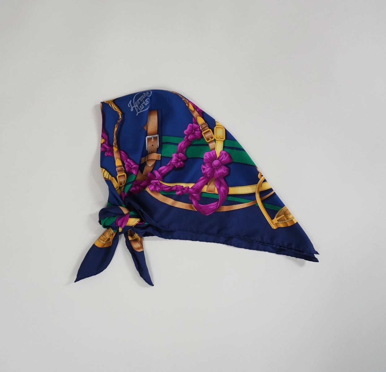 ”Hermes” Silk Scarf Made in France