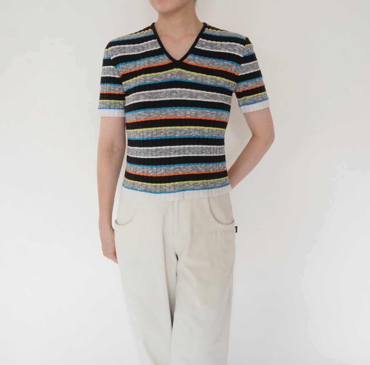 90s Striped Top Made in Italy