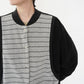 90s Striped Velour Top Made in USA