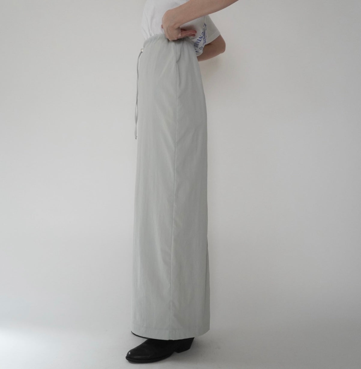 90s Zip Design Maxi Skirt